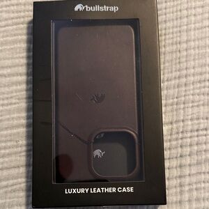 Bullstrap Luxury Minimalist Leather Case - Bourbon Brown